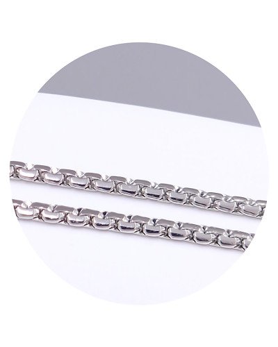 Ланцюжок Stainless Steel. Сталь. Родій. Довжина: 60 см. Ширина: 2 мм.