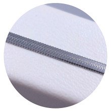 Ланцюжок Stainless Steel. Сталь. Родій. Довжина: 55 см. Ширина: 4 мм. Плоский снейк