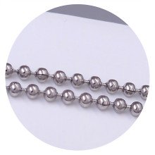 Ланцюжок Stainless Steel. Сталь. Родій. Довжина: 45 см. Ширина: 2 мм.