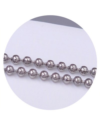 Ланцюжок Stainless Steel. Сталь. Родій. Довжина: 45 см. Ширина: 2 мм.