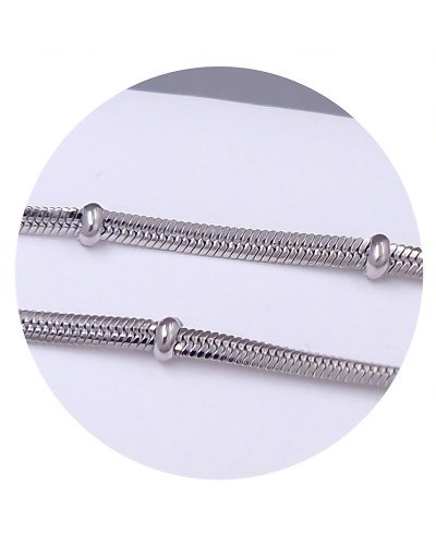 Ланцюжок Stainless Steel. Сталь. Родій. Довжина: 44.5 см. Ширина: 2 мм.