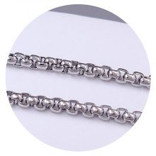 Ланцюжок Stainless Steel. Сталь. Родій. Довжина: 40.5-45.5 см. Ширина: 2 мм.