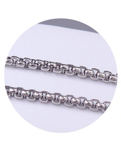 Ланцюжок Stainless Steel. Сталь. Родій. Довжина: 40.5-45.5 см. Ширина: 2 мм.