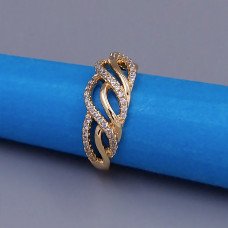Каблучка XР. Позолота 18К. Камені: циркон. Є: 16р