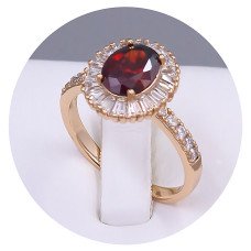 Каблучка XР. Позолота 18К. Камені: циркон. Є: 19р
