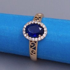 Каблучка XР. Позолота 18К. Камені: циркон. Є: 19р 20р