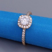 Каблучка XР. Позолота 18К. Камені: циркон. Є: 16р 20р