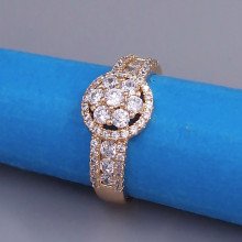 Каблучка XР. Позолота 18К. Камені: циркон. Є: 19р