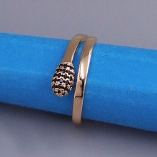 Каблучка XР. Позолота 18К. Камені: циркон. Є: 15р 16р 18р