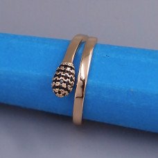 Каблучка XР. Позолота 18К. Камені: циркон. Є: 15р 16р 18р