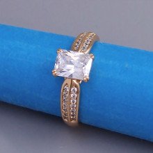 Каблучка XР. Позолота 18К. Камені: циркон. Є: 19р