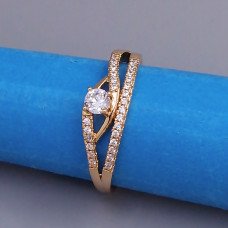 Каблучка XР. Позолота 18К. Камені: циркон. Є: 16р