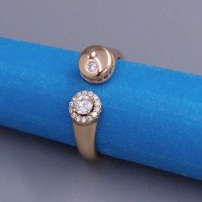 Каблучка XР. Позолота 18К. Камені: циркон. Є: 16р 18р