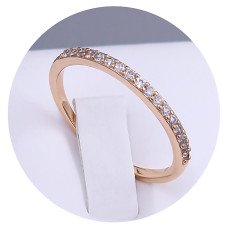 Каблучка XР. Позолота 18К. Камені: циркон. Є: 19р