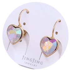 Сережки XР. Позолота 18К. Камені: Swarovski бензинового кольору. Довжина: 19 мм. Ширина: 10 мм.