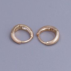 Сережки ХР. Позолота 18К. Діаметр: 11 мм. Ширина: 3 мм.