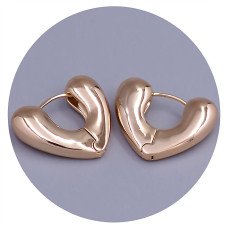 Сережки ХР. Позолота 18К. Довжина: 19 мм. Ширина: 6 мм.