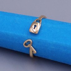 Каблучка XР. Позолота 18К. Є: 16р 18р