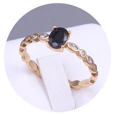 Каблучка XР. Позолота 18К. Камені: циркон. Є: 20р