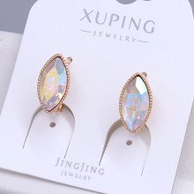 Сережки XР. Позолота 18К. Камені: Swarovski бензинового кольору. Довжина: 16 мм. Ширина: 8 мм.