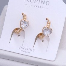 Сережки XР. Позолота 18К. Камені: Swarovski білого кольору. Діаметр: 15 мм. Ширина: 6 мм