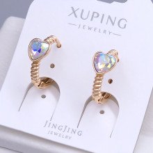 Сережки XР. Позолота 18К. Камені: Swarovski бензинового кольору. Діаметр: 15 мм. Ширина: 6 мм