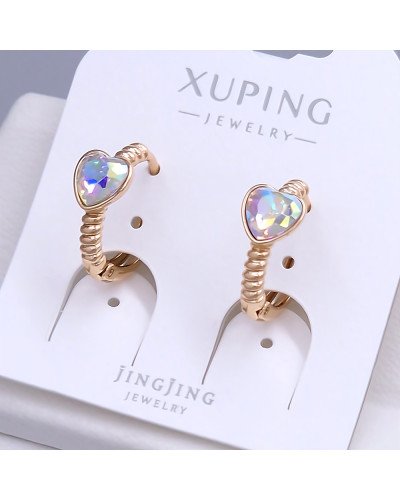 Сережки XР. Позолота 18К. Камені: Swarovski бензинового кольору. Діаметр: 15 мм. Ширина: 6 мм
