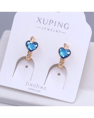 Сережки XР. Позолота 18К. Камені: Swarovski. Діаметр: 13 мм. Ширина: 7 мм