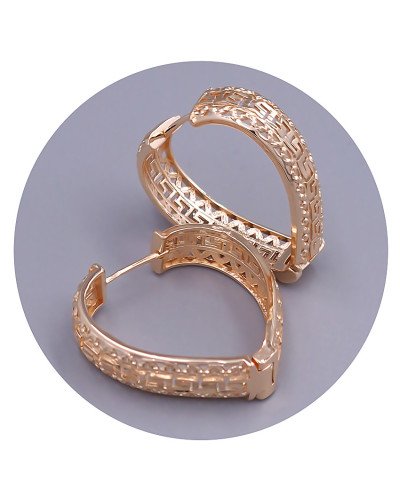 Сережки ХР M&L. Позолота 18К. Довжина: 30 мм. Ширина: 8 мм.
