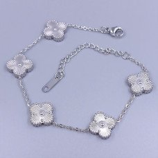 Двосторонній браслет Stainless Steel. Сталь. Родій. Довжина: 18-22 см