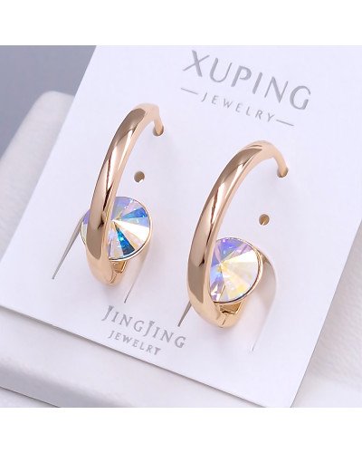 Сережки XР. Позолота 18К. Камені: Swarovski бензинового кольору. Довжина: 23 мм. Ширина: 9 мм.