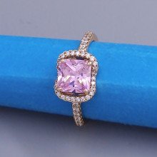 Каблучка XР. Позолота 18К. Камені: циркон. Є: 17р