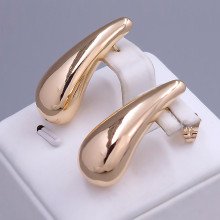 Сережки-гвоздики ХР. Позолота 18К. Довжина: 29 мм. Ширина: 12 мм.
