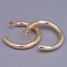 Сережки-гвоздики ХР. Позолота 18К. Діаметр: 40 мм. Ширина: 5 мм.