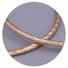 Сережки-кільця XР. Позолота 18К. Діаметр: 51 мм. Товщина: 2 мм.