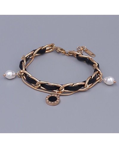 Браслет Stainless Steel. Сталь. Позолота ЧВ. Довжина: 17-20 см