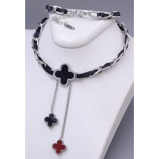 Ланцюжок із кулоном Stainless Steel. Сталь. Родій. Довжина: 44-49 см