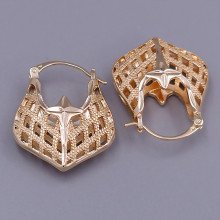 Сережки ХР M&L. Позолота 18К. Довжина: 27 мм. Ширина: 7 мм.