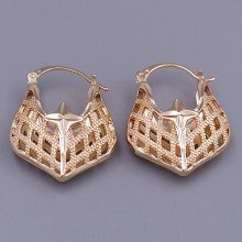 Сережки ХР M&L. Позолота 18К. Довжина: 27 мм. Ширина: 7 мм.