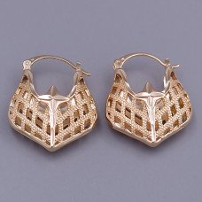 Сережки ХР M&L. Позолота 18К. Довжина: 27 мм. Ширина: 7 мм.