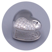 Сережки ХР. Родій. Камені: білий циркон. Довжина: 15 мм. Ширина: 18 мм.