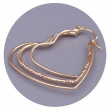 Сережки ХР M&L. Позолота 18К. Довжина: 32 мм. Ширина: 36 мм.