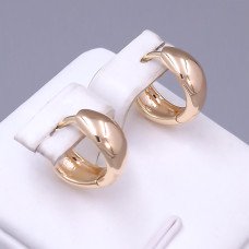 Сережки ХР M&L. Позолота 18К. Діаметр: 14 мм. Ширина: 6 мм.