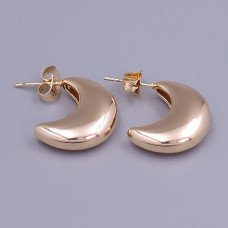 Сережки-гвоздики ХР M&L. Позолота 18К. Довжина: 20 мм. Ширина: 6 мм.