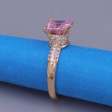 Каблучка XР. Позолота 18К. Камені: циркон. Є: 17р 19р