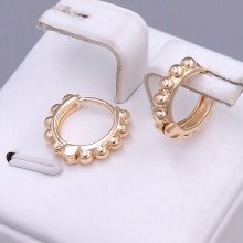 Сережки ХР M&L. Позолота 18К. Діаметр: 13 мм. Ширина: 3 мм.