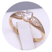 Каблучка XР. Позолота 18К. Камені: білий циркон. Є: 18р 19р