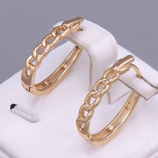 Сережки ХР. Позолота 18К. Довжина: 22 мм. Ширина: 4 мм.