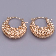 Сережки ХР M&L. Позолота 18К. Довжина: 22 мм. Ширина: 7 мм.