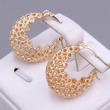 Сережки ХР M&L. Позолота 18К. Довжина: 22 мм. Ширина: 7 мм.